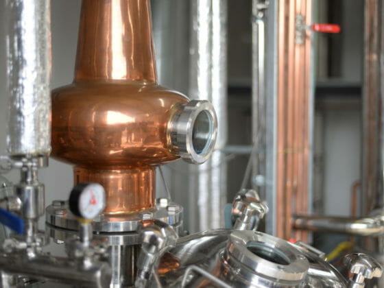 Copper still named "Mugwaneza" used to craft spirits at Gorilla Spirits Distillery at Upton Grey - Gorilla Spirits Co.