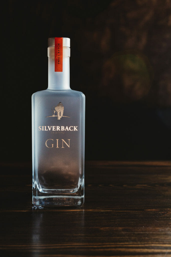 Silverback Old Tom Gin Bottle on dark background - Gorilla Spirits Co.