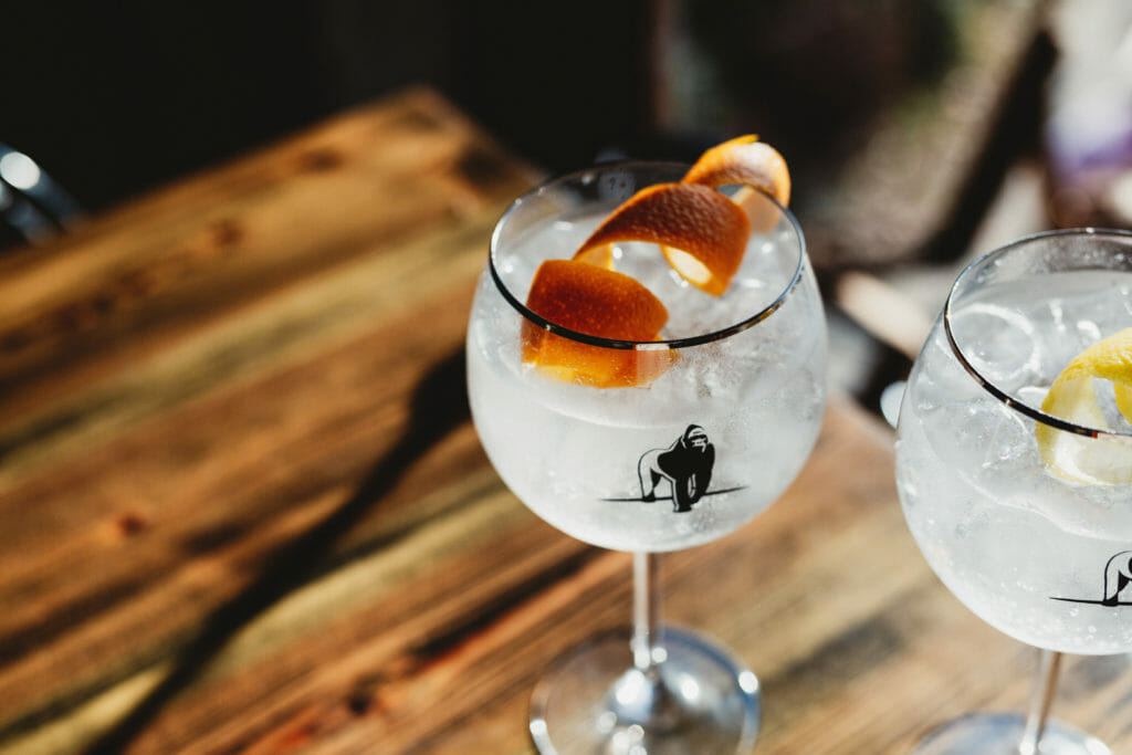 Silverback Gin Served with twist of orange - Gorilla Spirits Co.