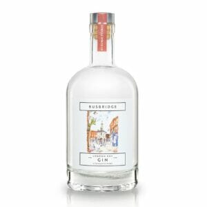 Busbridge gin on a white background